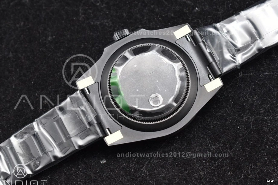 Sandblasted DIW Bracelet Dial Best Edition DLC on VS3135 Blue Submariner VSF 1:1 DLC Black 0117